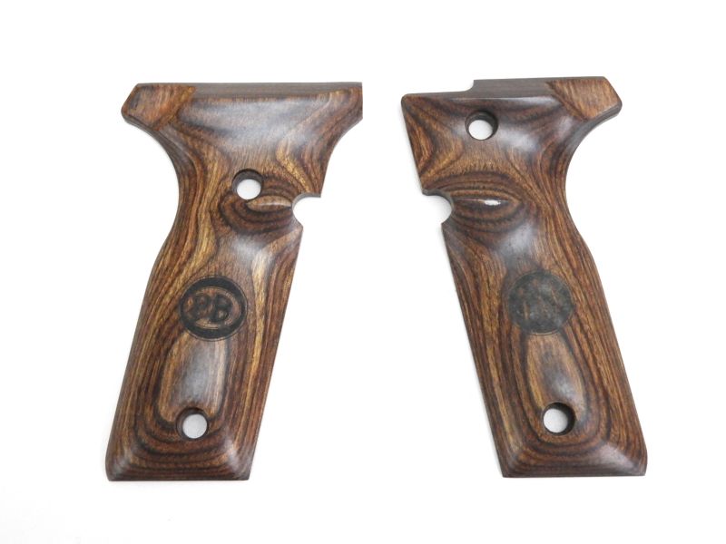 [NB] 92シリーズ用 木製グリップパネル ベレッタ/PB刻印 スムース ブラウン (中古)