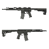 [Aeroknox/DE Airsoft/DE Airsoft] AX//15 AR15 10.5inch ガスブローバックライフル Black A-des-g103b (新品取寄)サブ画像へ2