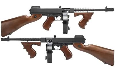[EMG JAPAN KingArms] トンプソン M1928 シカゴタイプ リアルウッド トンプソン正規ライセンス 電動ガン (新品予約受付中! 特典あり)サブ画像へ1