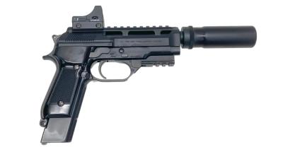[東京マルイ] M93R 電動ハンドガン レイルスライド＆マイクロプロサイト＆サイレンサーカスタム ガンケース付 (中古)サブ画像へ2