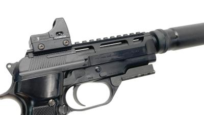 [東京マルイ] M93R 電動ハンドガン レイルスライド＆マイクロプロサイト＆サイレンサーカスタム ガンケース付 (中古)サブ画像へ4