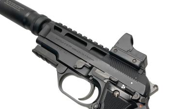 [東京マルイ] M93R 電動ハンドガン レイルスライド＆マイクロプロサイト＆サイレンサーカスタム ガンケース付 (中古)サブ画像へ5