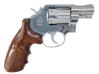 [コクサイ] S&W M64 2インチ 木製グリップカスタム グリップスクリュー欠品 動作可 モデルガン (訳あり)サブ画像へ1