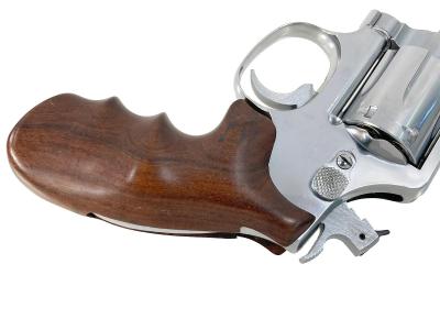 [コクサイ] S&W M64 2インチ 木製グリップカスタム グリップスクリュー欠品 動作可 モデルガン (訳あり)サブ画像へ4