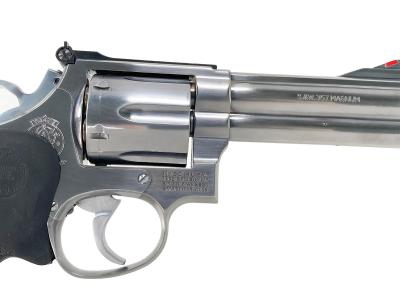 [マルシン] S&W M686 4インチ シルバーABS 発火モデルガン ラバーグリップカスタム (中古)サブ画像へ4