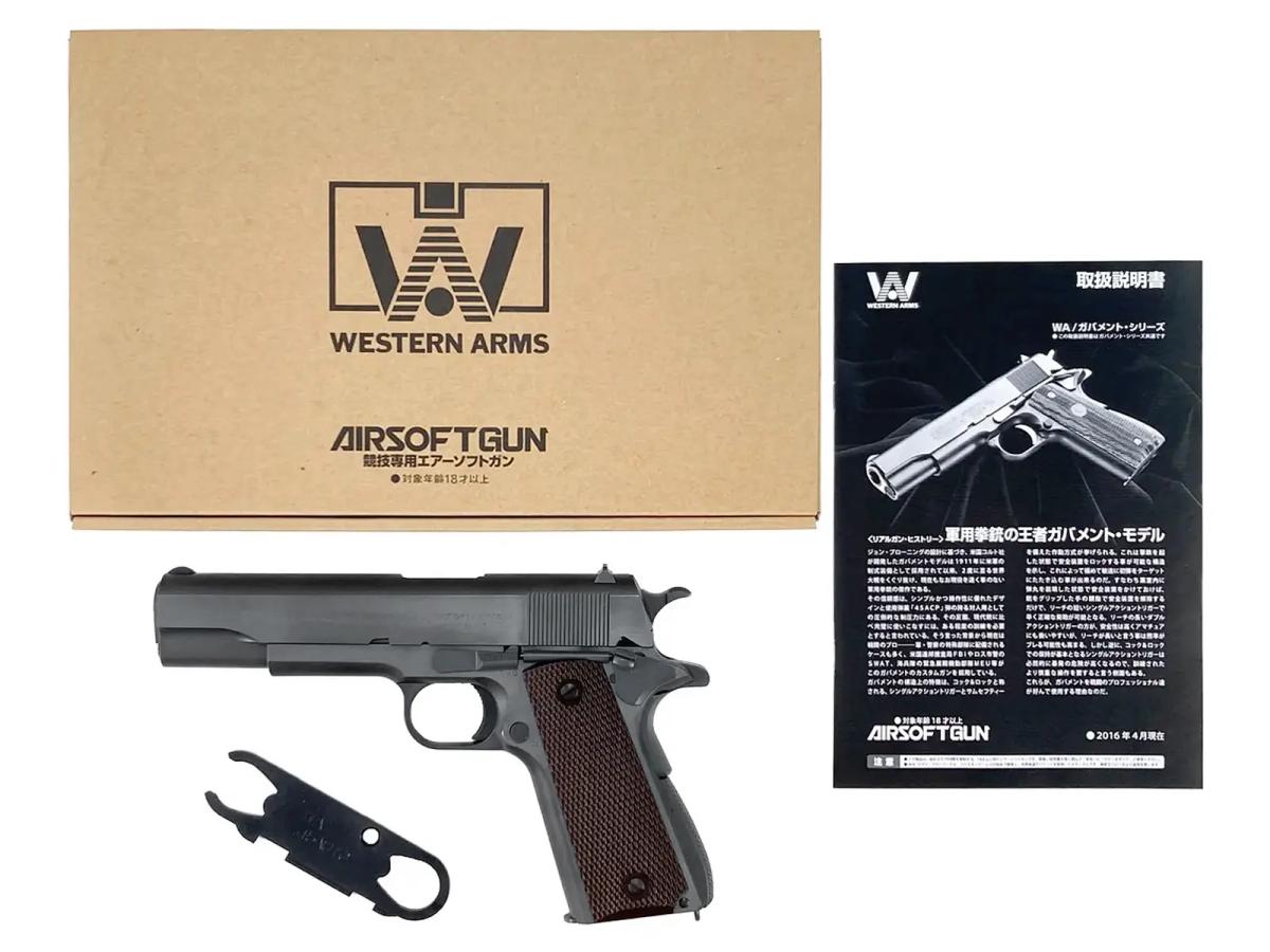 [WA] コルトガバメント M1911A1ミリタリーモデル GBB ガスブローバックガン (中古)