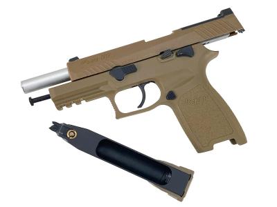 [SIG AIR Proforce_LayLax] P320-M17 CO2 GBB CO2ガスブローバック TAN アウターバレルカスタム ガンケース付属 (中古)サブ画像へ6