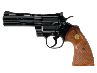 [タナカ] コルトパイソン 357マグナム スチールジュピター・フィニッシュ 4インチ ガスリボルバー トリガー操作時 シリンダー引っ掛かり (訳あり)サブ画像へ1