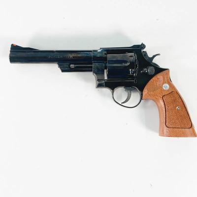 [コクサイ] S&W M29 NEW 44マグナム 6インチ No.75 ABS スチールブルーフィニッシュ 発火モデルガン 木製グリップカスタム (中古)サブ画像へ1