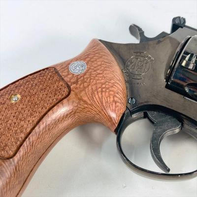 [コクサイ] S&W M29 NEW 44マグナム 6インチ No.75 ABS スチールブルーフィニッシュ 発火モデルガン 木製グリップカスタム (中古)サブ画像へ4