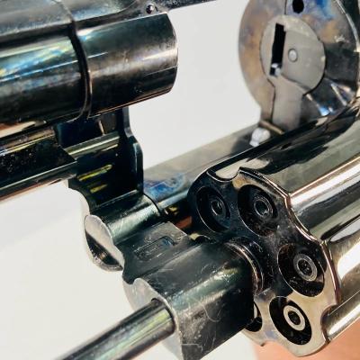 [コクサイ] S&W M29 NEW 44マグナム 6インチ No.75 ABS スチールブルーフィニッシュ 発火モデルガン 木製グリップカスタム (中古)サブ画像へ8
