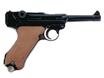 [MGC] ルガーP08 4インチ ABS MG-BLK オープンカート 発火モデルガン グリップ難 (訳あり)サブ画像へ1