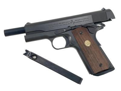 [東京マルイ] コルト M1911A1 ガバメント ガスブローバック マグウェル 木製グリップカスタム (中古)サブ画像へ7