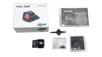 [HOLOSUN] HE507C GR X2 レッド サークルドットサイト ソーラーモデル (中古)サブ画像へ4