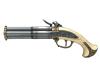 [DENIX] 古式銃 フリントロックピストル 4バレル 金属製 観賞用レプリカ No.1310 (中古)