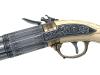 [DENIX] 古式銃 フリントロックピストル 4バレル 金属製 観賞用レプリカ No.1310 (中古)
