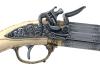 [DENIX] 古式銃 フリントロックピストル 4バレル 金属製 観賞用レプリカ No.1310 (中古)