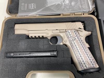 [東京マルイ] M45A1 ガスブローバック カスタム メタルアウターバレル マグウェルカスタム / ガンケースセット (中古)サブ画像へ1