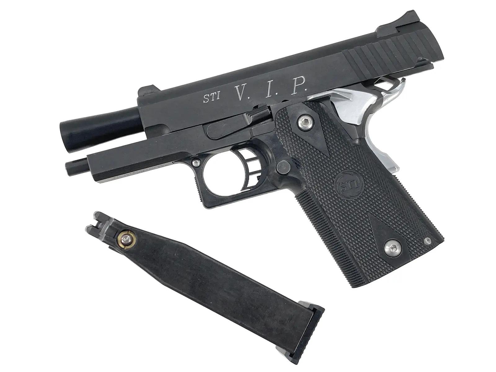 KSC] STI VIP 3.9 システム7(07HK) スライドHW ガスブローバック 墨