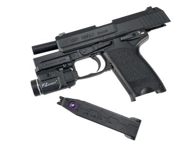 [東京マルイ] USP コンパクト ガスブローバック タクティカルライト/放出バルブカスタム ガンケース付属 (中古)サブ画像へ8