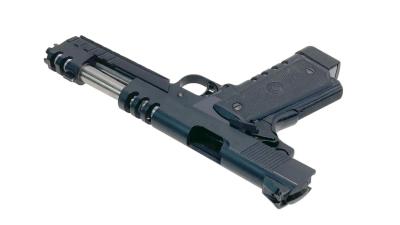 [WA] ドーベルマン.45 リミテッドエディション SCW1 ガスブローバック マグウェル欠品 ガンケース付 (中古)サブ画像へ6