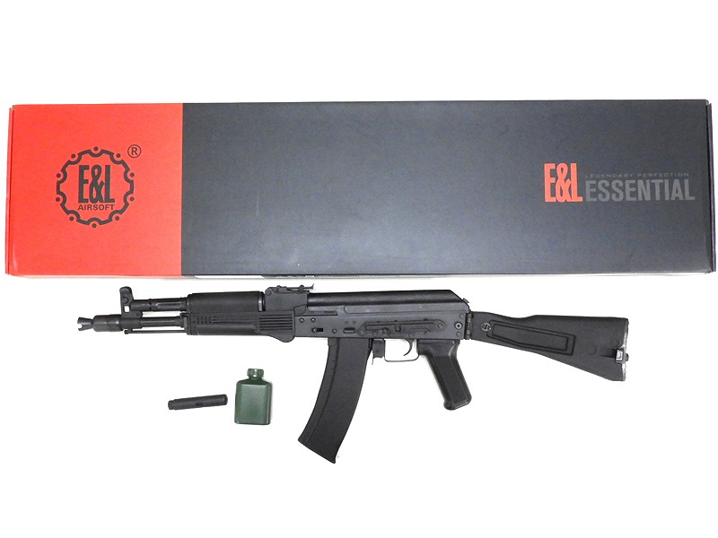 [E&L] AK-105 フルメタル電動ガン スチール製 フォールディングストック ブラック (中古)