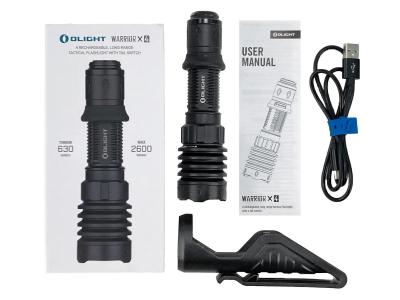 [OLIGHT] WARRIOR X4 フラッシュライト 充電式 2600ルーメン マットブラック (中古)サブ画像へ6
