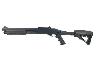 [Golden Eagle] M870 ガスショットガン ショートモデル Tactical/Black ge-8871ストックカスタム ガンケース付属 (中古)サブ画像へ1