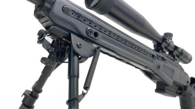 [ACTION ARMY] AAC T10/Tactical 10 BK ボルトアクションライフル フルーテッドバレル・スコープ等外装カスタム ガンケース付 (中古)サブ画像へ4