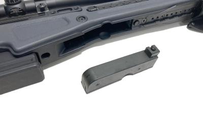 [ACTION ARMY] AAC T10/Tactical 10 BK ボルトアクションライフル フルーテッドバレル・スコープ等外装カスタム ガンケース付 (中古)サブ画像へ7