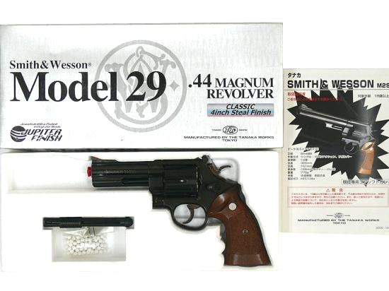 [タナカ] S&W M29 4インチ クラシック スチールジュピターフィニッシュ ペガサスシステム ガスガン (中古)