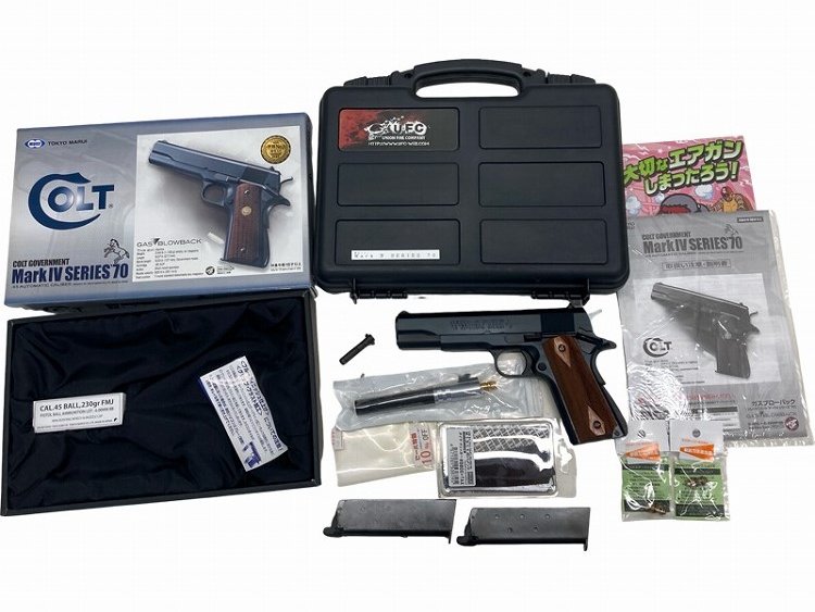 [東京マルイ] コルト ガバメント マークIV シリーズ'70 CAW木製グリップカスタム メタルバレル カスタム (中古)