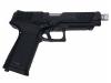 [G&G] GTP9 Black_ブラック シルバーバレル_Feather Weight65サプレッサー付カスタム ガスブローバック (中古)