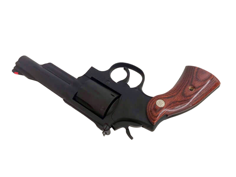 タナカ　Ｍ１９　４インチ　ＨＷ　ショップカスタム　木グリップ　動作快調　極美品 タナカ M19 4インチ HW ショップカスタム 木グリップ 動作