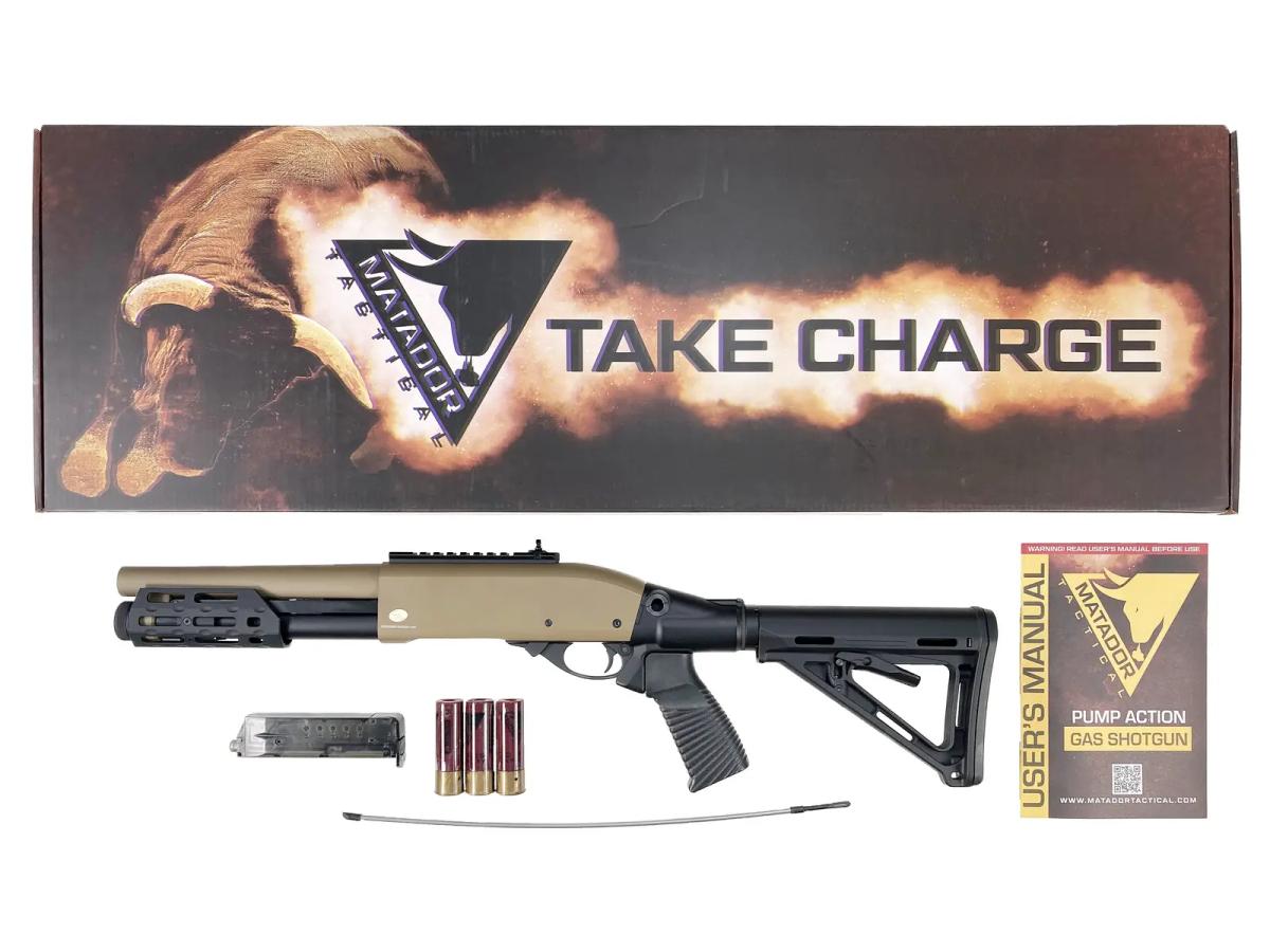 [Golden Eagle/Matador] CSG M870 CQB ショートショットガン ガスショットガン TANカラー アジアver (新品)