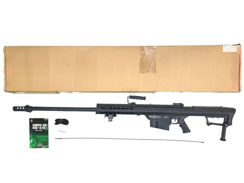 [SNOW WOLF] バレット M107A1BK 対物ライフル フルメタル電動ガン バイポッド欠品 (中古)