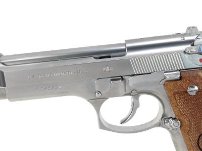 [東京マルイ] M92F クロームステンレス ガスブローバック 木製グリップカスタム (中古)サブ画像へ3