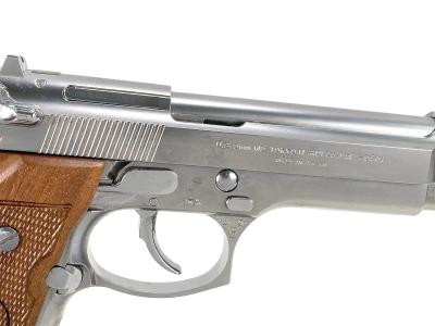 [東京マルイ] M92F クロームステンレス ガスブローバック 木製グリップカスタム (中古)サブ画像へ4