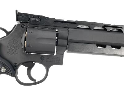 [マルシン] S&W M586 パワーカスタム 新型パッキンXカートリッジ 6mmBB ガスリボルバー DAVISタイプ ラバー調グリップ ブラックHW (新品)サブ画像へ4