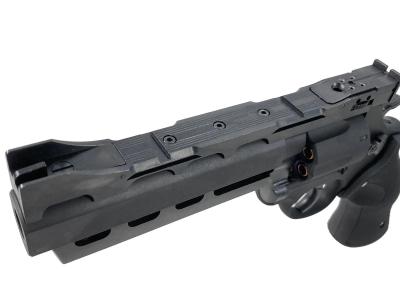 [マルシン] S&W M586 パワーカスタム 新型パッキンXカートリッジ 6mmBB ガスリボルバー DAVISタイプ ラバー調グリップ ブラックHW (新品)サブ画像へ7