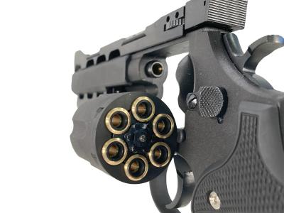 [マルシン] S&W M586 パワーカスタム 新型パッキンXカートリッジ 6mmBB ガスリボルバー DAVISタイプ ラバー調グリップ ブラックHW (新品)サブ画像へ8
