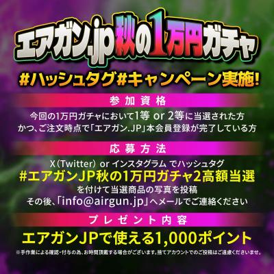 [エアガンJP2026 秋企画] 【ターゲットを狙撃せよ！】 エアガン.jp 秋の1万円ガチャ第二弾 ～1等A賞10万越え編～ (新品)サブ画像へ5
