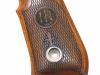 [アルタモント] ベレッタ M92F用 チェッカー 木製グリップ 茶 (中古)