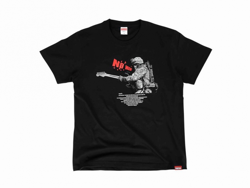 [LayLax/BATTLE STYLE] NO WAR ロゴTシャツ (新品取寄)