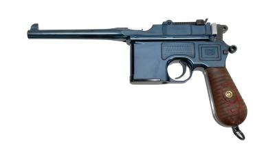[A!CTION] モーゼル C96 RED9 ダミーカートモデルガン 観賞用 ブルーイングカスタム (中古)サブ画像へ1