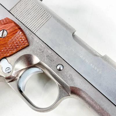 [WA] コルト ガバメント MKIV シリーズ80 シルバー ガスブローバック (訳あり)サブ画像へ2
