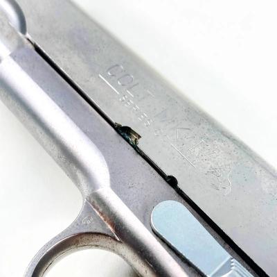 [WA] コルト ガバメント MKIV シリーズ80 シルバー ガスブローバック (訳あり)サブ画像へ3