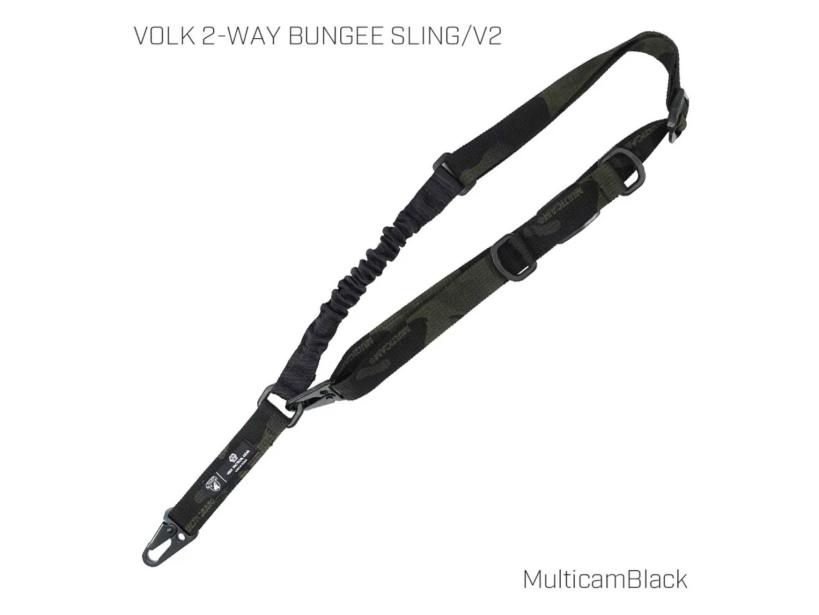 [VOLK TACTICAL GEAR] VOLK 2-WAY BUNGEE SLING/V2 バンジースリング マルチカムブラック (未使用)