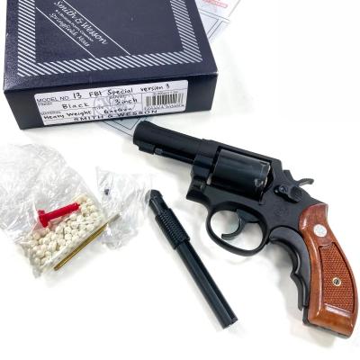 [タナカ] S&W M13 3インチ FBIスペシャル ヘヴィーウェイト バージョン3 ガスリボルバー グリップアダプターBK (中古)サブ画像へ1