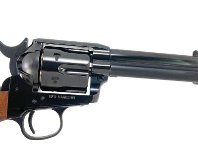 [マルシン] コルト SAA.45 ピースメーカー Wディープブラック Xカートリッジ 固定ホップ/新型バルブ ABS 木製グリップカスタム (中古)サブ画像へ4